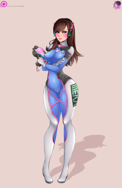 D.Va from Overwatch for TheGameFreak &lt;3 Glad I could draw her, she’s one of my OW favs c//:High-res &amp; Versions (Traditional/Bikini/Bikiniv2/Nude/Lingerie/Lingeriev2/Special) up now in my Patreon and Gumroad for direct purchase. (4$)Thanks for