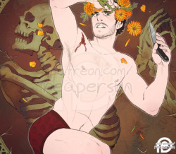 Support me on Patreon =&gt; Reapersun on PatreonOctober’s calendar pic with Calendula and Marigold~ Another scaling issue, because I didn’t realize how small that skeleton actually is lol~Link to calendar~