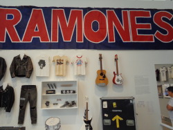 jgthirlwell:  5.30.16  The Ramones exhibition at the Queens Museum features hundreds of artifacts from their career, including paintings from Dee Dee and drawings and hand written lyrics from Joey. Their tour manager Monte Melnick was in attendance,