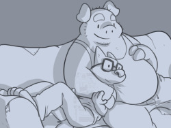 thepigpenblog:  A quick doodle for tonight 
