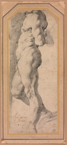 designedfordesire:  Study of a Standing Male Nude (1595), Giuseppe Cesari (1568-1640)aic-drawings (via cma-prints)