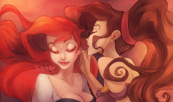liquorinthefront:  These are so great! How awesome would a queer Disney movie be?! A kid can dream…Art by X-Arielle