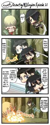  Scanlated by Kisu Manga  elvendashears, you&rsquo;re definitely not wrong here because as the official 4koma revealed long ago, Levi actually does have a hard time carrying her&hellip;