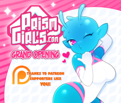 mylittledoxy:  It’s working finally! Domain name was shifted over so a very few of you may still have to wait http://prismgirls.com/ We still need your support to keep this open!  http://www.patreon.com/prismnetwork  Testing if reblogs work properly