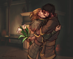 infernal-guard:    When your sweetheart came home &lt;3    
