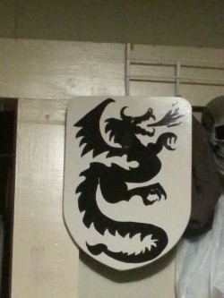 the-light-arrow:  Went to the Renaissance Festival with some friends today and had a lot of fun. Also, I bought this amazing shield. :D
