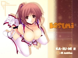 iizuki tasuku dead or alive kasumi breasts cleavage nipples thighhighs wallpaper jpeg artifacts | #29553 | yande.re