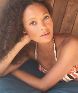accras:  Thandie Newton looks flawless wearing Dr Perricone’s ‘No make-up make-up’