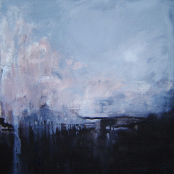 justynapolar:  &ldquo;Kveikur&rdquo;, 2014 oil on canvas, 69x69 Painting inspired by Sigur Rós’ album “Kveikur”.