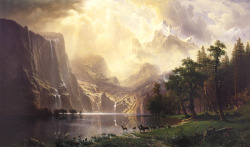 Albert Bierstadt.Â Among the Sierra Nevada Mountains, California.Â 1868. 