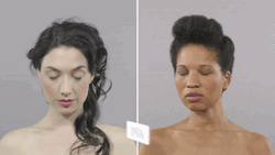 freakygeekyblerd:  empressrarapo:  the-gasoline-station:  100 Years of Beauty Pt I &amp; II Side by Side Comparison Video: Cut Video GIF: The Gasoline Station   Ethnic hairstyles are way cooler  Um… what happened to the Jheri Curl cut into a shag