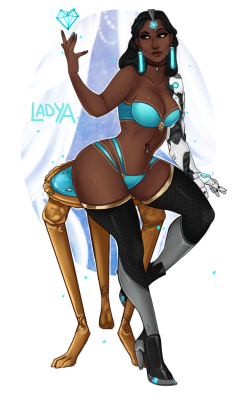 lady-amaranthine:  This month’s pinup is Symmetra, as voted for by my lovely patrons~ Any patrons from ũ up get to suggest characters for the monthly poll and then vote on who gets drawn. ŭ and up gets you the sexy, hi-res alt versions of all monthly