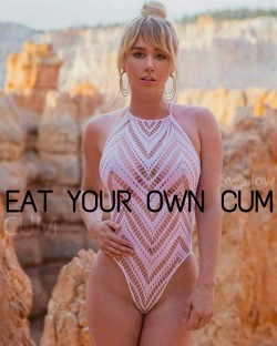 ceiexpert:  Reblog if you eat your own CUM 💋