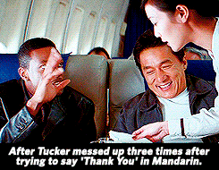 timothydelaghetto:  mango-blogs:Rush Hour (1998)so cute  I don’t think I’ve ever quoted any part of movie more than this blooper