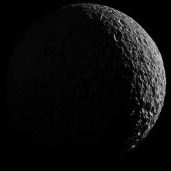 Mimas in Saturnlight #nasa #apod #ssi #esa #jpl #cassiniimagingteam #mimas #moon #satellite #saturn #planet #solarsystem #cassini #spaceprobe #spacecraft #milkyway #galaxy #universe #space #science #astronomy