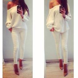  white sweater 