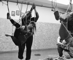 Some snapshots of working sessions at Kinbaku Luxuria Masterclass in Prague with @strictly-dirtyvonp