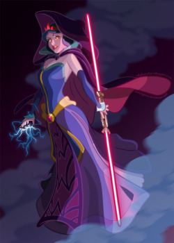 albotas:  If Disney Princesses Were Jedi Knights Ariel dual-wields a pair of blue lightsabers under the sea, Rapunzel rocks short hair with an exceptionally long Padawan braid, and Snow White makes one hell of a bad-ass Sith in these illustrations by