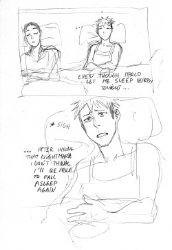 spatsula:  jeanlubipieguski:  a little background behind all of this: so I’m currently working on a JeanMarco doujinshi and I had this conversation with my friend Jazmin and she suggested I should do a scene with Jean counting Marco’s freckles and