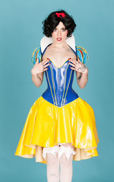 Latex snow white costume