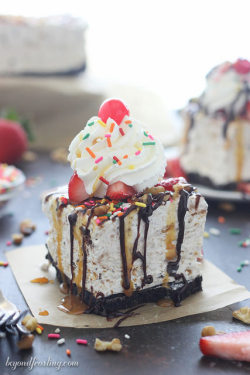 do-not-touch-my-food:  Banana Split S’mores Ice cream Cake