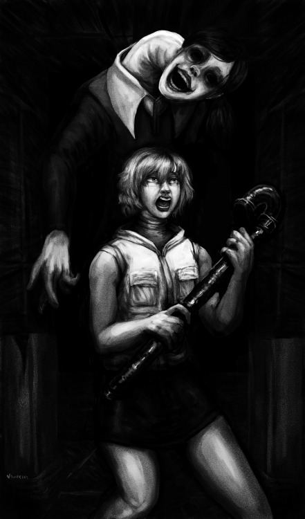 misstwipietwinsart:Mandela Catalogue x Silent Hill !!needed to do fanart of the idea provided by @heatherchasesyou !!