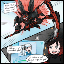 kinzaibatsu91:  -Armored Core Au(-ish)- In which case team RWBY as mercernary group piloting AC(s). Ruby going on a solo mission and Weiss act as the supporter (She can pilot too) Large Version 