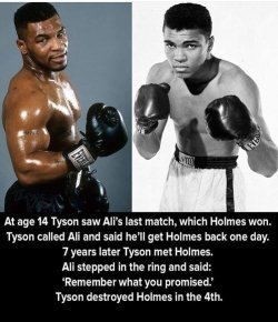 17mul:  kingjaffejoffer:  This actually happened.Except Tyson didn’t personally call Ali.. his trainer did and then put him on the phone.  @lmsig @afroblossom