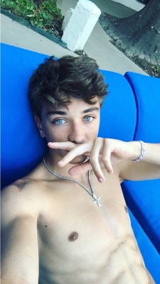 twinksncocksncum:  boidolatry: Gavin Casalegno from his Instagram story I mean, just look at his beautiful blue eyes.