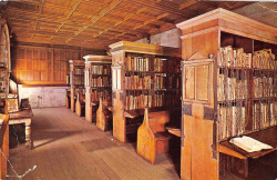 cair–paravel: Hereford Cathedral Library. The library was formally established in 1611, but the cathedral’s manuscript collection dates back to the medieval era. It is still a working library, and is notable for its collection of chained books (a