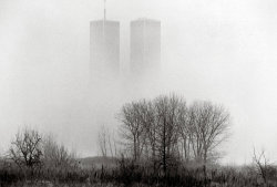 robotcosmonaut:  Towers in the Fog, New York, 1992 