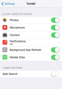 lost-lil-kitty:  patriarchalsadist:  patriarchalsadist:  domestic–doll:  lost-lil-kitty:   lost-lil-kitty:  Everyone with an iPhone that is having trouble with NSFW tags and search results, tumblr has added a new ‘safe search’ setting within your