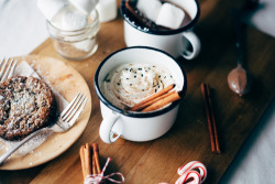 defiantely:  tahini hot chocolate — molly yeh on We Heart It. 