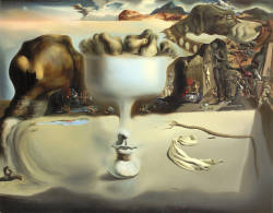 hippiechix:  Apparition of Face and Fruit Dish on a Beach by Salvador Dali 