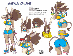 dedoarts:  And we got another Ref sheet of another OC! Meet Asna Dilys! Enjoy! 