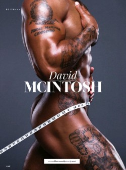 metamesaloud:  David mcintosh Naked for Gay Times 