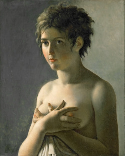 drrestless:Pierre-Narcisse Guérin - Jeune Fille en Buste, 1794