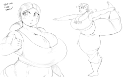 Some quick Wii (not-so-fit) Trainer warm-upsFun fact: she&rsquo;s my main in smash