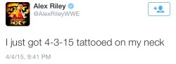 5hbellatwins:  Alex Riley trying to be relevant and failing just like his career  &hellip;.fuck you Riley&hellip;