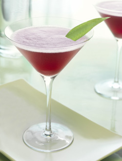 cocktailspassion:  PINEAPPLE MARTINI Ingredients: 30 ml. (1 oz.) Pineapple juice 45 ml. (1 1/2 oz.) Vodka 15 ml. (&frac12; oz.) Blackberry liqueur Preparation: Shake all the ingredients with ice. Serve into chilled martini glass. 