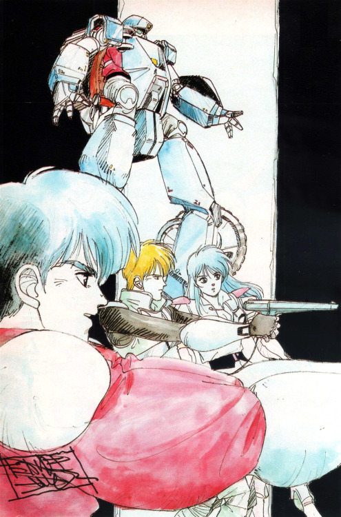 animarchive:    Akai Kōdan Zillion   by Takayuki Gotō    (Animage, 04/1987)     