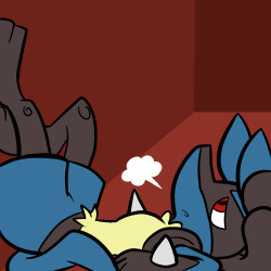 youobviouslyloveoctavia:  pembrokewkorgi:  I kinda’ want to shade this, but I just don’t have the energy today.  Looks good Pem!  Silly Lucario, you&rsquo;re not a pony! Y u in Tumblrpon meme :P &hellip;on that note though, I wonder what a ponified