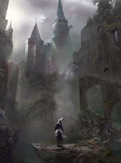 fantasyartwatch:Knight and Castle by Kamila Szutenberg 