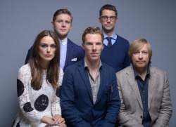 cumberbum:  Cast of ‘The Imitation Game’ pose for a portrait during 2014 TIFF on September 9 