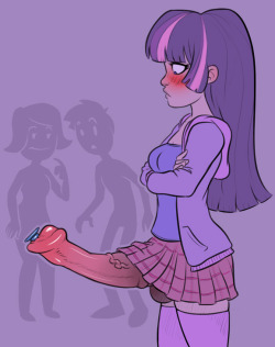 horsecockfutanari:  highwaytotartarus:  I was sketching and drew this. Liked it enough to color. Don’t you hate it when you’re daydreaming bout sexystuff, only to realize you’ve now got a massive horse boner? In public? Bad day to wear a skirt.