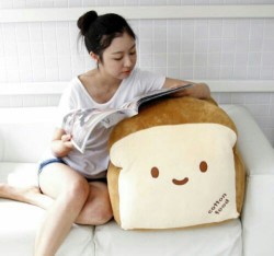 lilmalknox:  I need dis! 28&quot; super size plush bread pillow! Can be bought on eBay. (Pic source: Pintrest)