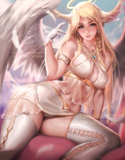 libra-hawke:  Angel Girl .nsfw optional. by sakimichan on @deviantart