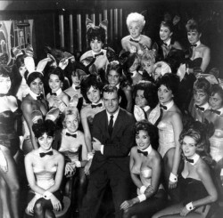 Hugh always celebrates Easter with a bevy of beautiful bunnies