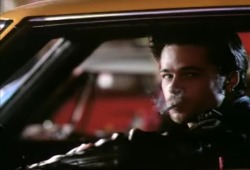 smokingcelebs:  Smoking celebrities / Brad Pitt in ‘King of the Road’ 