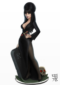 pinuparena:  Elvira in Disney Infinity style by Serge Birault 